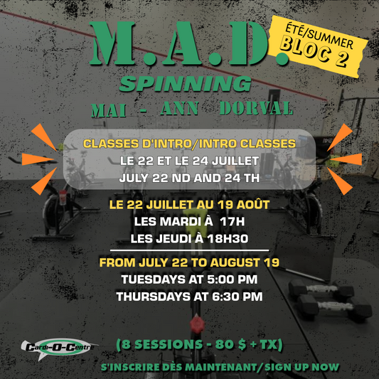 M.A.D SPIN - BLOC 2 (SESSION COMPLÈTE)