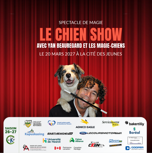 Le chien show avec Yan Beauregard