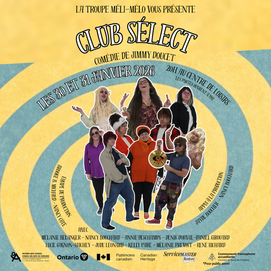 La troupe de théâtre Méli-Mélo présente Club sélect, de Jimmy Doucet